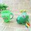 280ml plastic color changing plastic mugs with handles