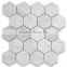 MM-CV256 Hot product indoor design natural white hexagon marble and stone mosaics tiles