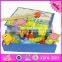 2016 new design magnetic wooden children fish toy W01A088