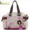 beautiful printed handbag for girl with canvas
