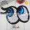 Wholesale baby girl eye shaped sew- on sequin patch for shirt