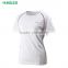 Anti-Pilling white dri fit 100% polyester quickdry women running t-shirt