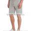 Cotton Polyester Blend Gray Plain Gym Sweat Shorts For Men Workout Short Sweatpants with 3 Pockets Wholesale