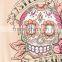 Wholesale fashion design skull printing girls t-shirts 95% Cotton 5% Elastane T Shirt