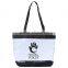 Clear Tote Bag - NFL security approved, made of clear vinyl with 600 Denier polyester base and handles and comes with your logo.