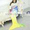 Kids Mermaid Tail Blanket Fish Tail blanket