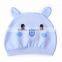 cartoon style cute pikachu printed knitted baby hat