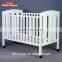 New arrival baby cots healthy durable solid wood adult baby bed with soft cushion