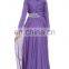 latest muslim women formal dress patterns purple silk chiffon maxi dress long sleeve muslim evening dress with hijab