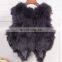 Fashion ladies fox fur vest short pattern real fur coat wholesale