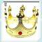 Cheap Plastic Party Fancy Dress Golden King and Queen Crowns HPC-0799