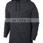 Long Sleeves Fleece Sweater Light Weight Pullover Hoodie Dark Grey Color