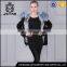 Short style light blue winter women jacket parka with real raccoon fur