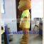 bs2013 adult character yellow bear mascot costume with free logo