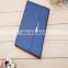 Factory Cheap Price Custom wallet shape design leather pocketbook/notebook printing with pen
