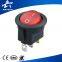 illuminated round boat electronics rocker switch hidden camera light switch t85 with LED indicator