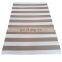 Grey and White Stripe Washable Carpet for Living Room Entry Way Laundry