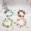 Romantic Pearl Beads With Small Cloth Rose Copper Wire String Light Battery Powered LED Fairy Light