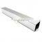 Steel pipe customized size decorative stainless steel slot grooveed square tube / pipe for Railing