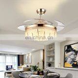 European-style Living Room Fan Lights Restaurant Fashion Crystal LED Ceiling Light thumbnail-2