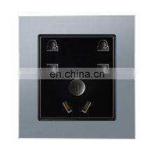 AU Standard Pop Socket Double 2 Pin The Wall Socket Aluminum Alloy Panel 86*86mm Sockets and Switches Electrical 16A thumbnail-4