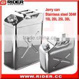 20L SS304 0.8mm Polishing Stainless Steel Gas Can