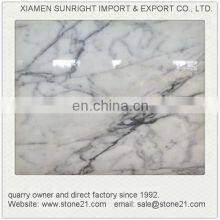 Cheap Natural Stone Tiles , Thin Slab White Carrara Marble Mosaic Tile thumbnail-2