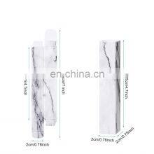 Custom White Marbling Waterproof Eyeliner Box Packaging Lip Gloss Packaging Boxes Custom Logo Lipstck Packaging