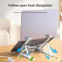 Small Gift Desk Foldable Plastic Mobile Phone Holder Stand Portable Hard Plastic Manufacture Cellphone Holder for Desk Desktop Laptop Stand thumbnail-3