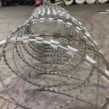 Double Concertina Razor Barbed Wire Galvanized Mesh Roll With Clips for High Security Fencing thumbnail-5