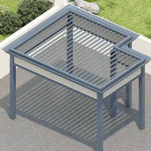 Ioclimatic Aluminum Pergola, Outdoor Weatherproof Gazebo With Adjustable Roof thumbnail-2