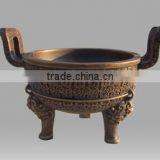 Modern Bronze Sculpture Urban Tripod Shaped Ashtray Statue thumbnail-1