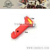 The Car Accident is Used to Partition the Safety Belt Breaking the Window