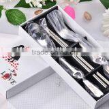 tableware 3 in1Heart Shaped Love fork Spoon and chopsticks Lover Party Gifts, Wedding door gifts                        
                                                Quality Choice