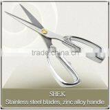 2015 New Design High Elegant Zinc Alloy Handle Stainless Steel Scissors