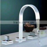 Concealed Installation Bathroom Basin Mixer Tap With Three Hole