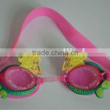 kids cartoon silicone swimming goggles hot sale