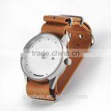 Smooth Grained Soft Calf Leather Strap 22mm Width Stainless Steel Hardware Strap 10ATM Water Resistance Japan Movement Date thumbnail-2