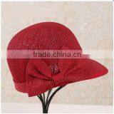 QXSH0060A Fashion Straw Hat for Women Summer Beach Hat Visor thumbnail-4