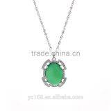 Yiwu Factory Green Jade Jewelry Pendant Type Emerald Pendant thumbnail-1