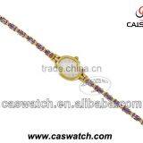 Luxury jewelry chain watch with diamond inserted