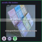 Counter Top Clear Acrylic File Holder With Six Boxes thumbnail-1