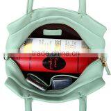Super Soft Leather Fitness Bag,Spearmint Bag With Zippered Clutch Bag thumbnail-2