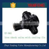 Manufacture Iron Air Compressor Check Valve Price With Cooling Fin