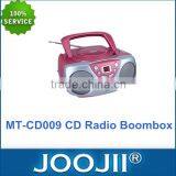 Black Portable CD Radio Boombox CD Player Use For Home FM / AM Radio thumbnail-2