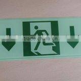Emergency Exit Indicator Glass Panel