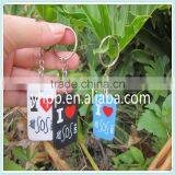 Custom I Love 5 Seconds of Summer 5 SOS Silicone Dog Tag Pendant Key Chain Ring thumbnail-1