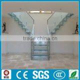 Interior Straight Tempered Glass Stair Glass Stair Prices for Sale--YUDI thumbnail-4