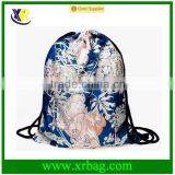 Women Mochila Man Gym Bags Travel Backpack Blue Mucha Printing Drawstring Polyester Bag