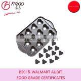 Heart Shaped Cheesecake Pan,12cup, Gray,non Stick, Color Box Packaging thumbnail-1